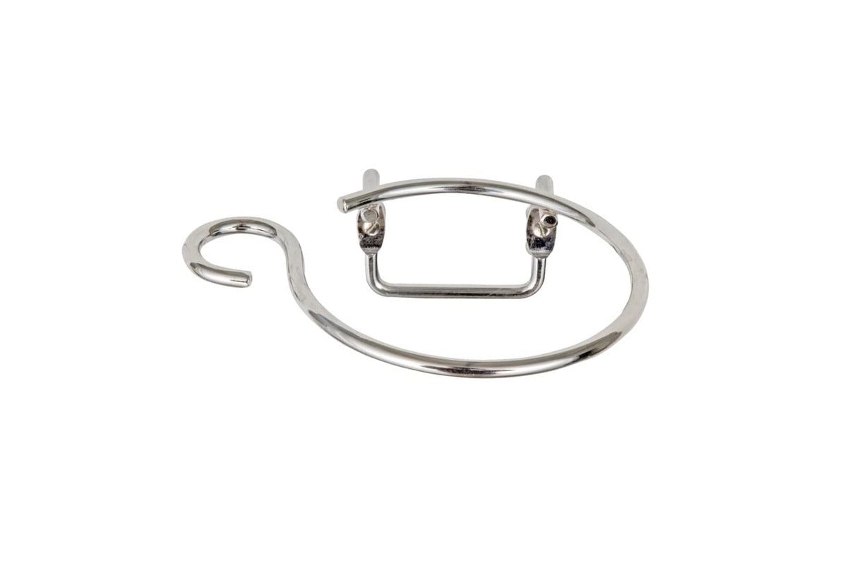 WENKO Porteschecheveux Milano  avec portecble, pour montage murale, Acier, 12 x 4.5 x 11 cm, Chrom