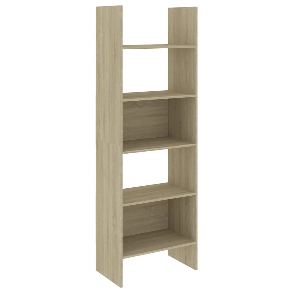 vidaXL Book Cabinet Sonoma Oak 23.6&quot;x13.8&quot;x70.9&quot; Chipboard