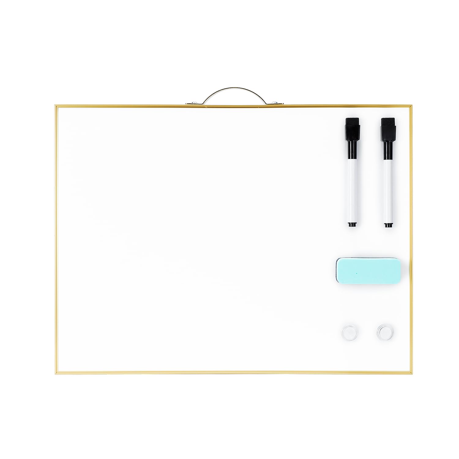 Tsj Office Small Dry-Erase White-Board - 12 X 16 Inches Portable Aluminum Frame Mini Hanging Whiteboard With Handle, To Do List