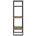 vidaXL 3-Tier Book Cabinet Sonoma Oak 15.7"x11.8"x41.3" Chipboard