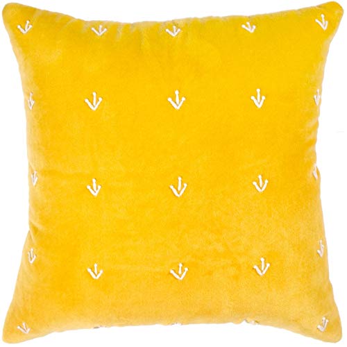 Ardenmead Velvet Cushion Covers 16X16. Hand Embroidered Decorative Pillow For Your Sofa. Set Of 2