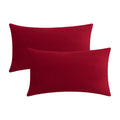 Jeneoo Set Of 2 Comfy Accent Soft Velvet Lumbar Throw Pillow Covers For Sofa Couch, Invisible Zipper Decorative Solid Square Cus