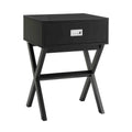 Convenience Concepts Designs2Go Landon 1 Drawer End Table, unspecified, Black