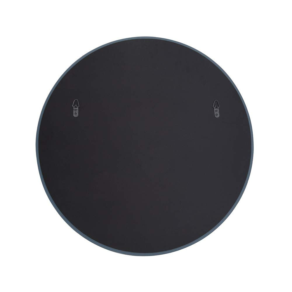 HomeRoots 12' X 12' Minimalist Round Mirror with Beveled Edge