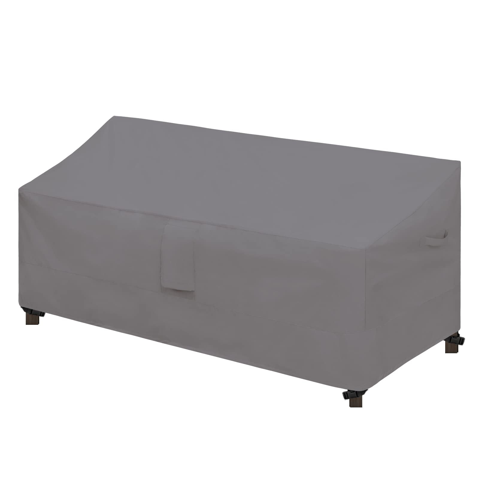 Easy-Going Waterproof Patio Sofa Cover Uv Resistant 3 Seater Outdoor Sofa Cover Weatherproof Lawn Patio Furniture Cover With Tape Sealed Seam (88Wx32.5Dx33H Inch, Gray)