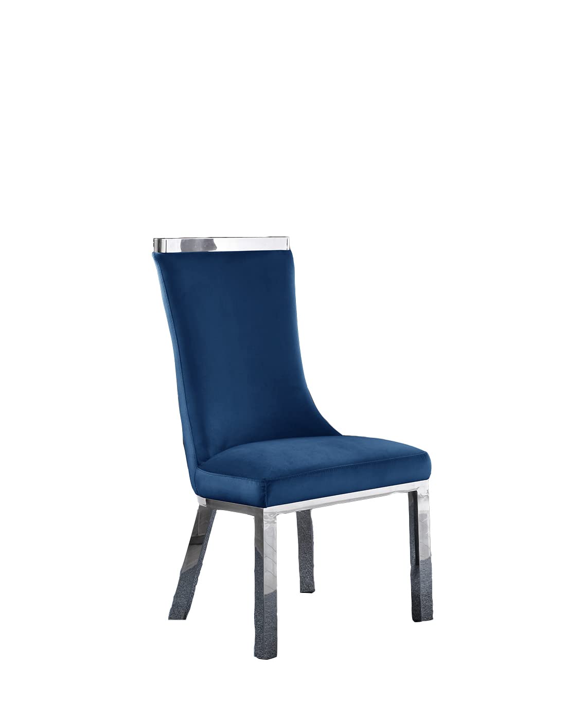 Best Quality Furniture Sc270-277 Dining Chairs, Navy Blue/Silver