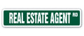[SignJoker] REAL ESTATE AGENT Street Sign realtor home condo apartment sales associate gift Wall Plaque Decoration