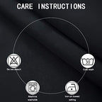 Lemomo 100% Blackout Curtains 52 X 95 Inch/Black Curtains 2 Panels With Black Lining Room Darkening Thermal Insulated Bedroom Cu