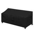 Easy-Going Waterproof Patio Sofa Cover Uv Resistant 3 Seater Outdoor Sofa Cover Weatherproof Lawn Patio Furniture Cover With Tape Sealed Seam (88Wx32.5Dx33H Inch, Black)