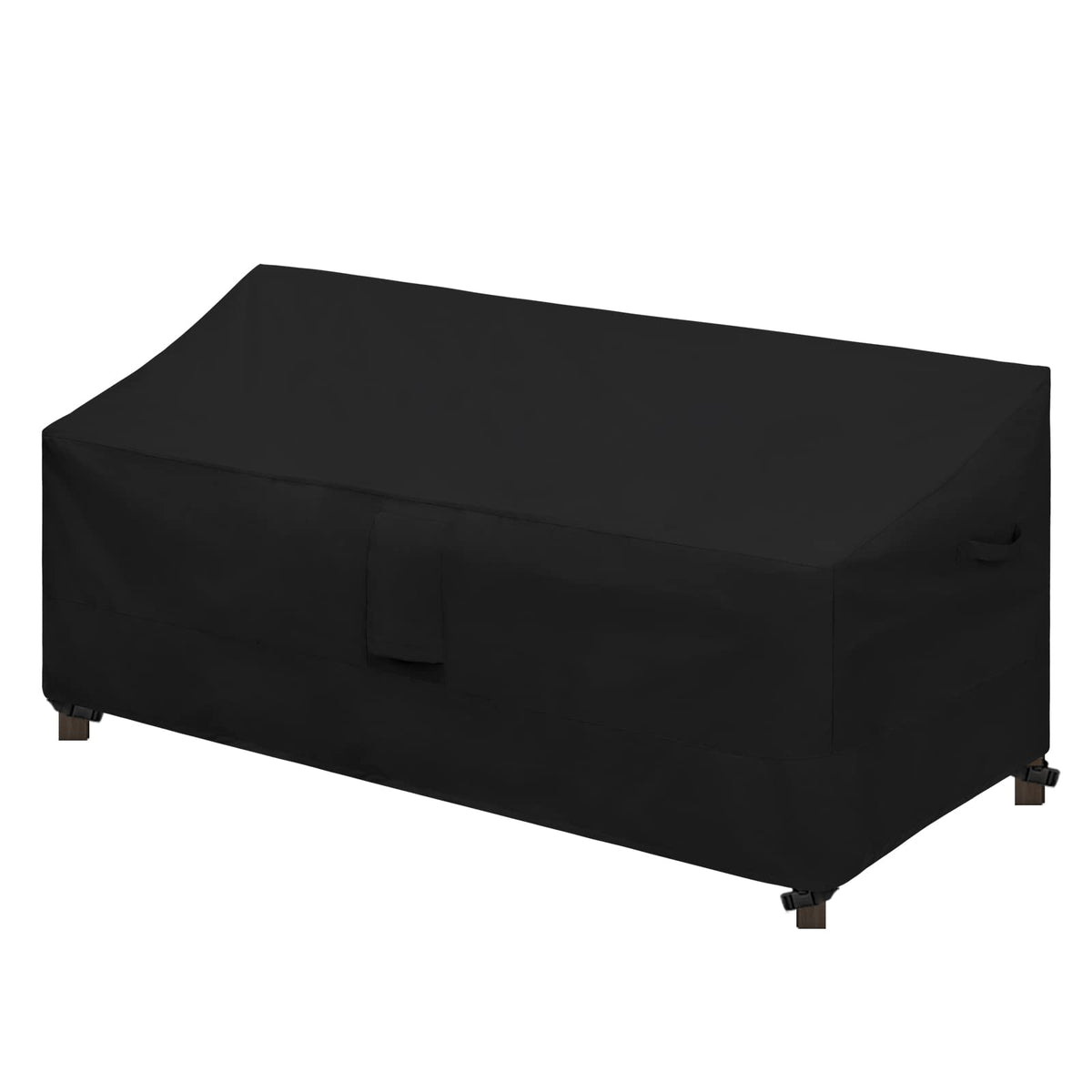 Easy-Going Waterproof Patio Sofa Cover Uv Resistant 3 Seater Outdoor Sofa Cover Weatherproof Lawn Patio Furniture Cover With Tape Sealed Seam (76Wx32.5Dx33H Inch, Black)