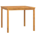 vidaXL Outdoor Dining Table - Solid Wood Acacia - Fishbone Pattern - Square Patio Table - Brown - Stable Wooden Frame - 35.4"x35.4"x29.1"