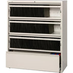 Lorell Llr43514 Receding Lateral File With Roll Out Sleeves, Putty