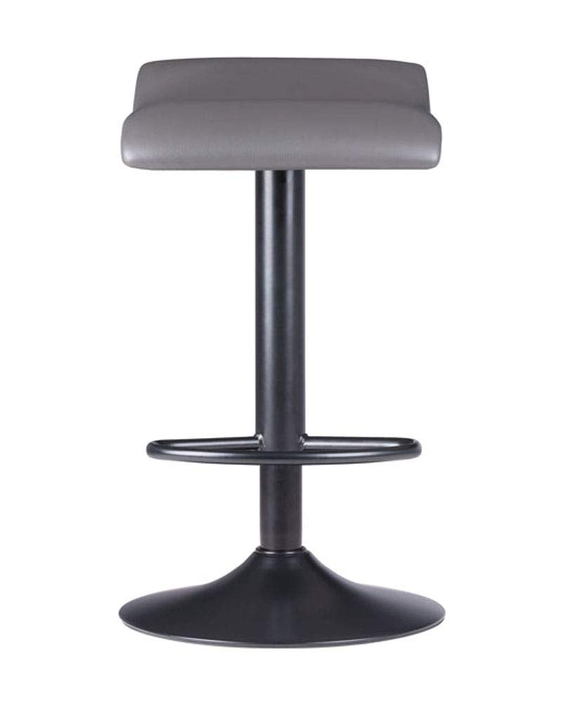 Winsome Wood Tarah Stool, Gray, 15.16'D x 15.16'W x 34.45'H
