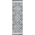 Rizzy Home Alora Decor Lavine 2'6" X 8' Blue/Gray/Natural/Taupe/Gray Hand-Tufted Rug
