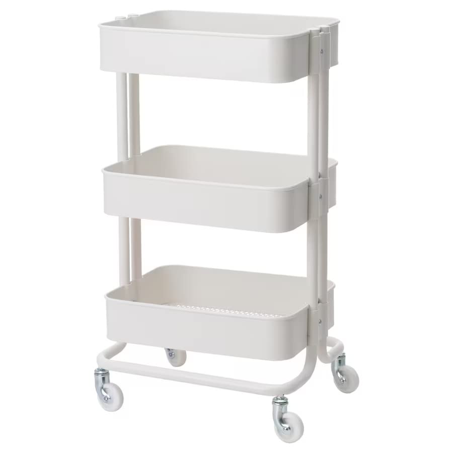Ikea Kitchen Trolley, White, 35X45X78 Cm