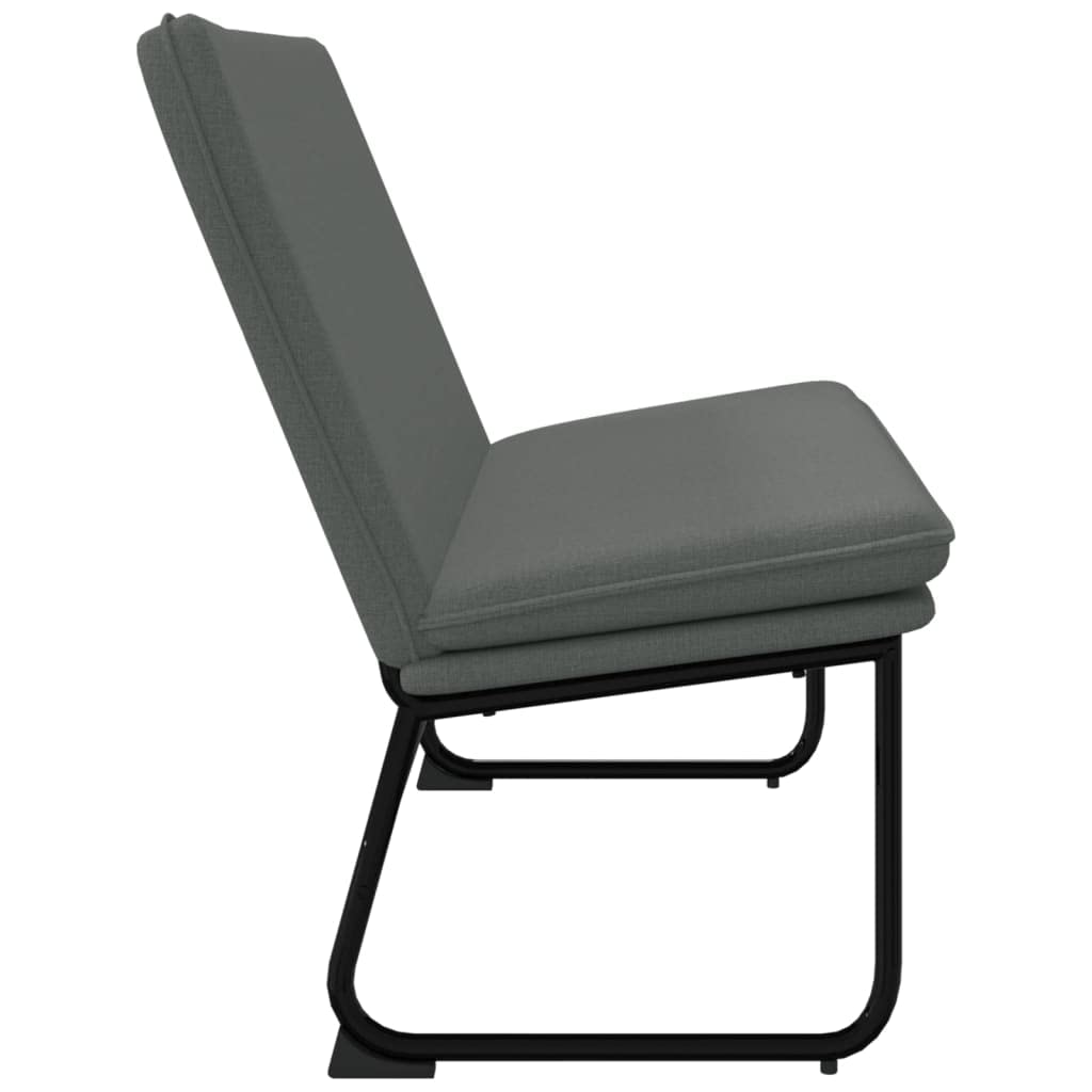 vidaXL Dark Gray Bench | Modern Design Home Furniture | Comfortable and Sturdy Material | Dimensions: 39.4 x 29.5 x 29.9 inches | California Proposition 65 Certified