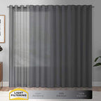 Eclipse Cadenza Microfiber Rod Pocket Panel Pair, Light Filtering Window Curtains, 63 In Long X 40 In Wide, (2 Panels), Navy