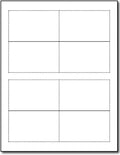 Small White Place Cards - Printable Tent Cards For Inkjet & Laser Printers - 200 Tent Cards