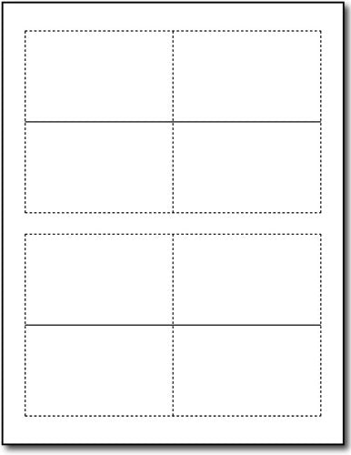 Small White Place Cards - Printable Tent Cards For Inkjet & Laser Printers - 200 Tent Cards