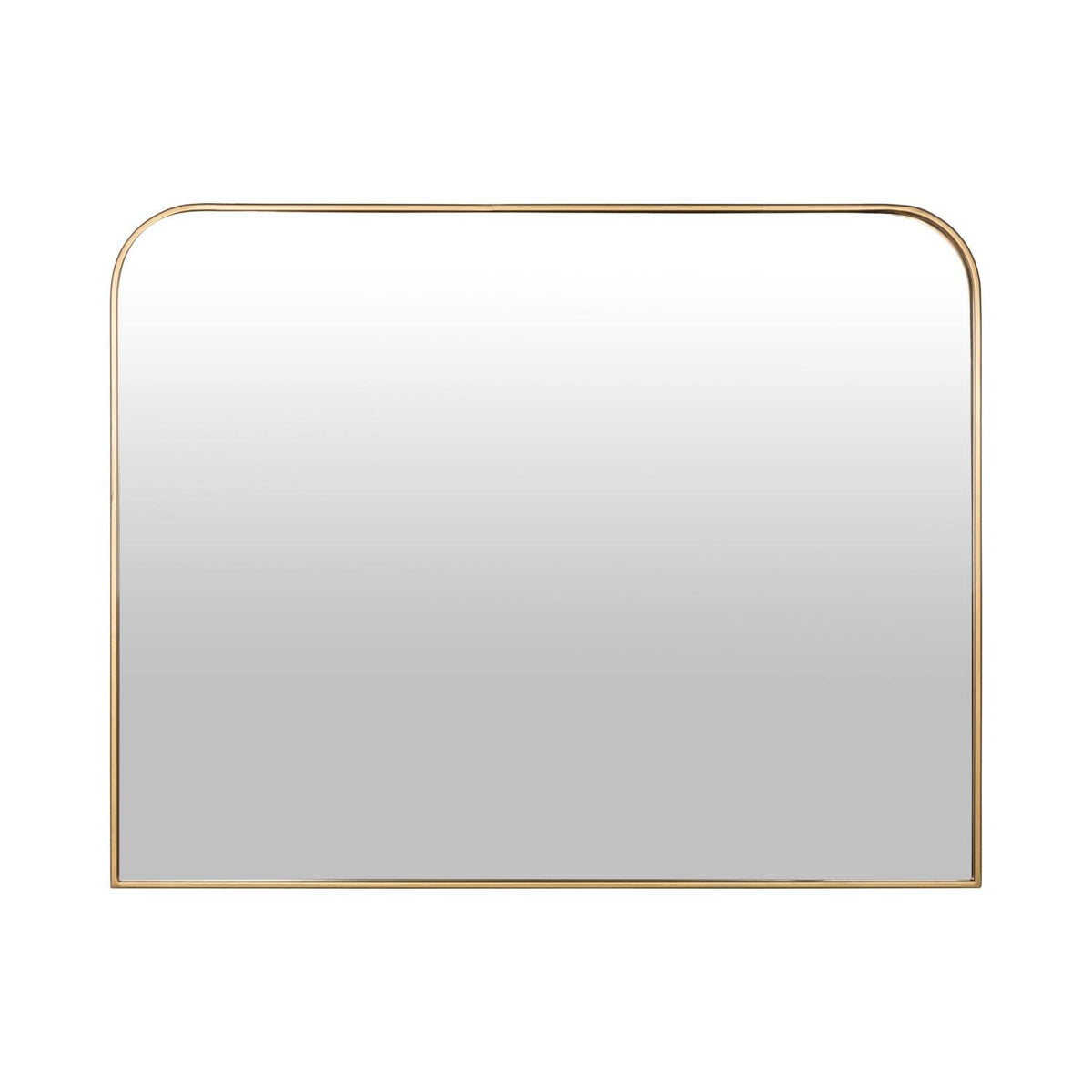 Stratton Home Quinn Gold Rectangular Arched Mantel Wall Mirror S46939