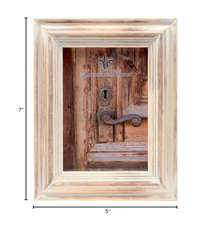 Lawrence Frames 5X7 White Wash Maple Picture Frame, Natual