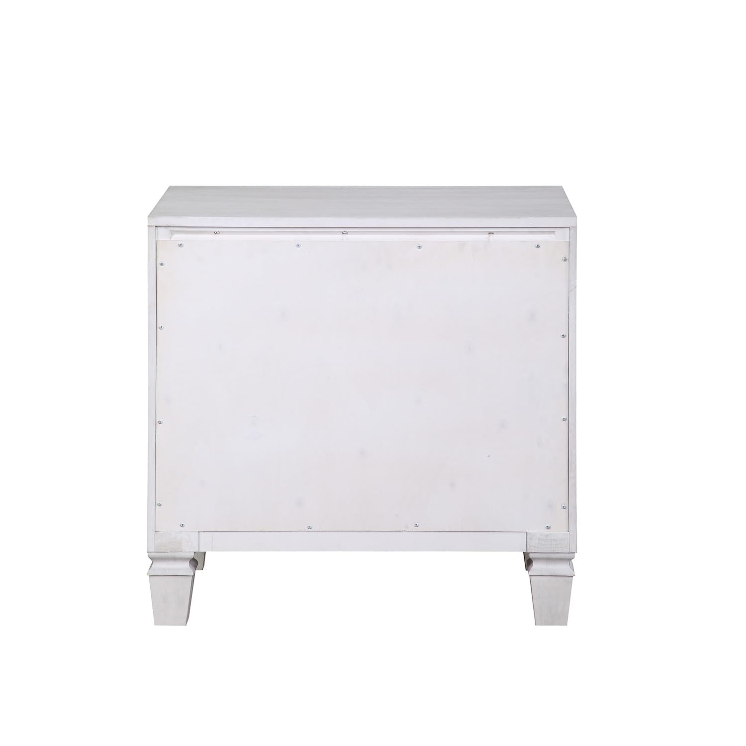 Acme Katia Nightstand in Rustic Gray and Weathered White