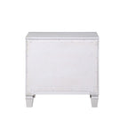 Acme Katia Nightstand in Rustic Gray and Weathered White