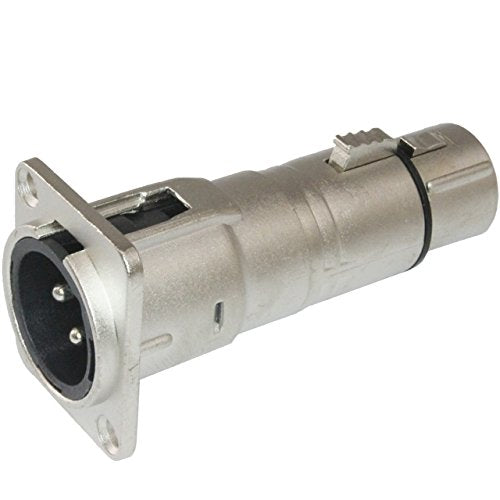 Mcsproaudio Xlr Male To Xlr Female Pass Through Panel Mount Jack