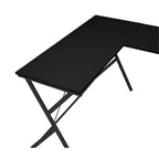 Acme Demas Wooden Top Computer Desk with Computer Holder in White and Black