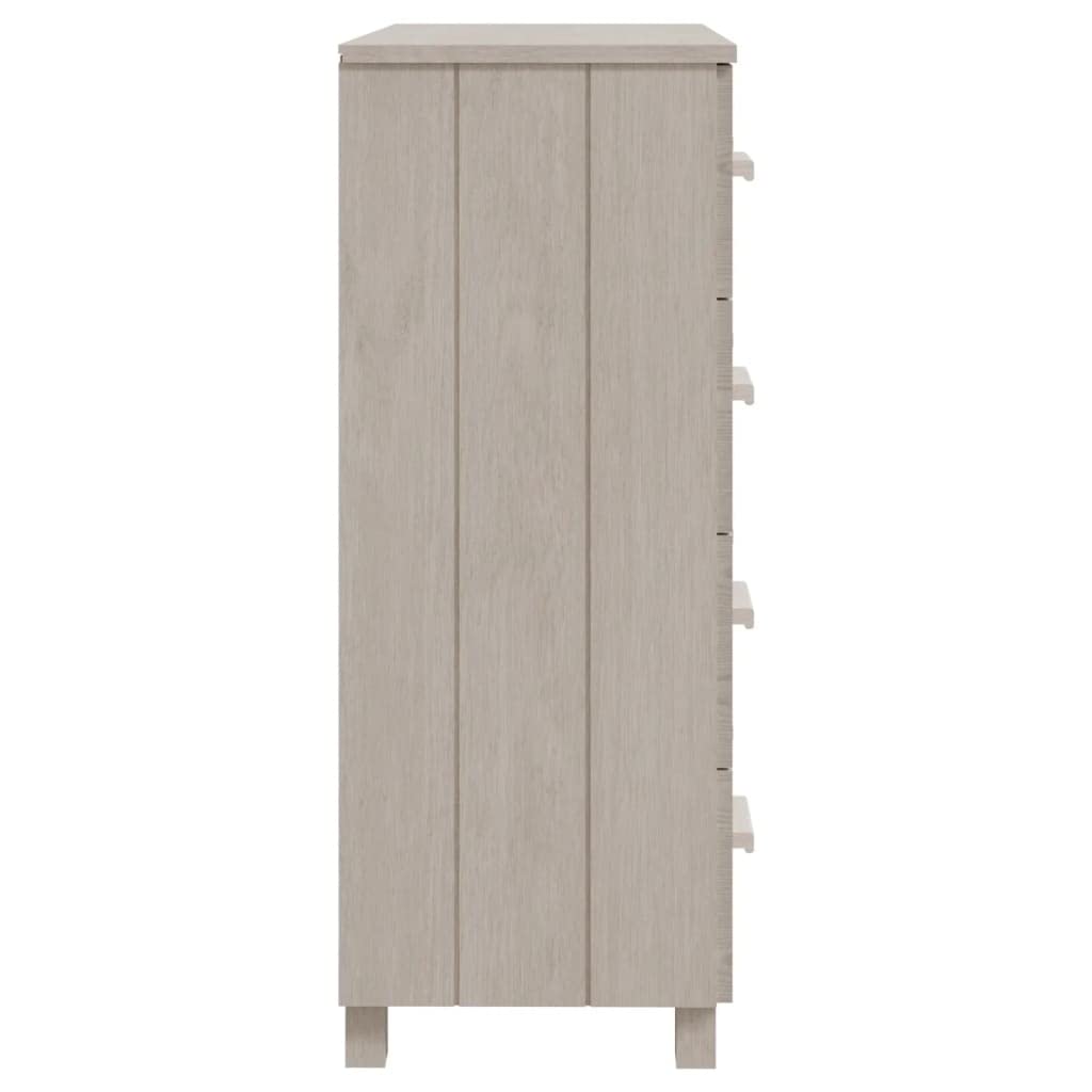 vidaXL HAMAR Sideboard - Solid Wood Pine & MDF - White, 31.1&quot;x15.7&quot;x40.7&quot; - Decorative and Practical Addition to Any Decor, 4 Drawers for Ample Storage