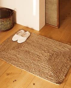 Suryansh Handloom Natural Jute Braided Door Mat (Beige, 16 * 24 Inch)