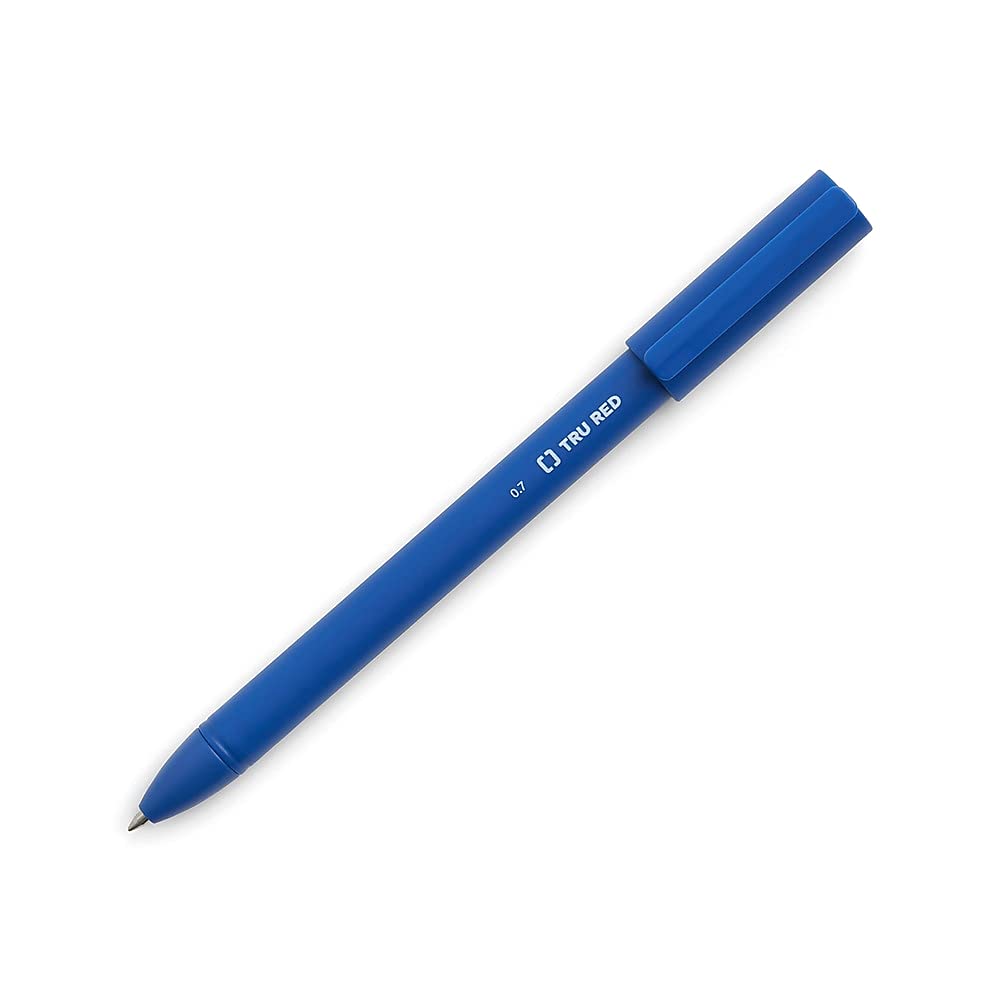 Tru Red Quick Dry Gel Pens Med Point 0.7Mm Blue Dozen (Tr54481)