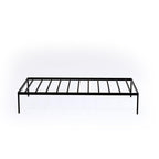 East West Furniture NWTBBLK Norwich Modern Bed Frame with 4 Hardwood Legs - Magnificent Bed in Powder Coating Black Color
