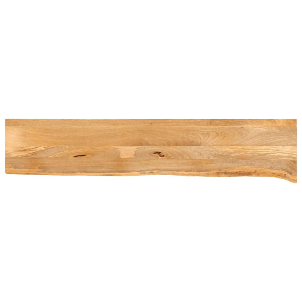vidaXL Table Top Live Edge 70.9inchx15.7inchx1inch Solid Wood Mango