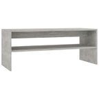 vidaXL Coffee Table Couch End Side Telephone Sofa Tea Accent Storage Table Desk Bedroom Living Room Furniture Stand Concrete Gray Engineered Wood