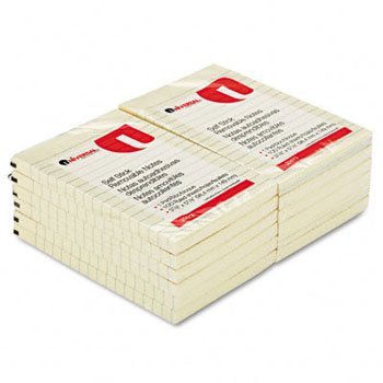 Universal Standard Self-Stick Yellow Color Note Pads Note,Stick-It,4X6,Yw,12Pd Pc230Lvjff (Pack Of5)