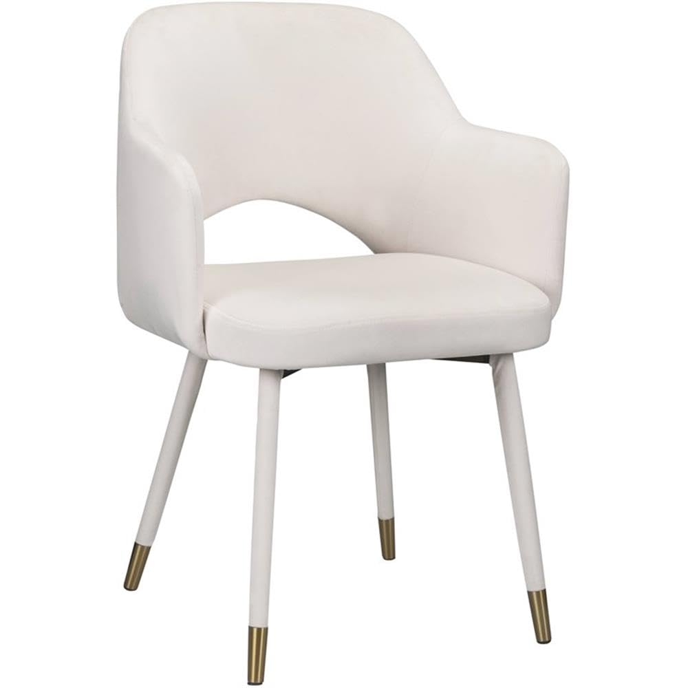 Acme Applewood Accent Chair in Cream Velvet & Gold