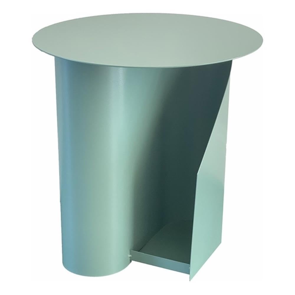 Pangea Home Que 18&quot; Modern Metal Magazine Side Table In Green