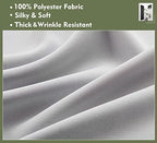 Pi Blackout Closet Curtains,Grommet Pricacy Dustprood Closet Door Curtain,Divider Curtain For Bedroom Room/Storage/Interior Room(Grey White, W42Xl80)