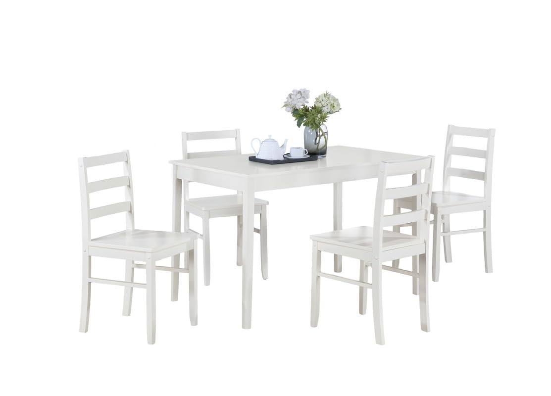 LILOLA LIVING Lavinia 5-Piece White Dining Set