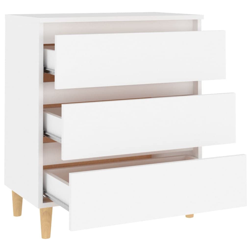 vidaXL Sideboard White 23.6&quot;x13.8&quot;x27.2&quot; Chipboard