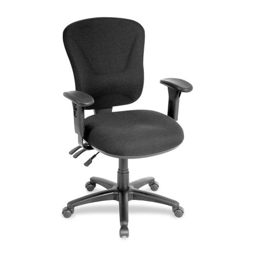 Wholesale Case Of 2 - Lorell Accord Series Mid-Back Task Chairs-Mid-Back Task Chair, 26-3/4&quot;X26&quot;X39-1/4&quot;-42&quot;, Black