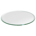 Dulles Glass 24' Round Glass Table Top - Tempered- 3/8' Thick - Beveled Glass