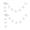 zilue Butterfly Banner Decorative Paper Garland for Wedding Baby Shower Birthday Theme Decor 110 Inches Long Pack of 2 Pieces Wh