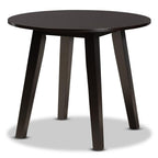 Baxton Studio Mina Modern and Contemporary Transitional Dark Brown Finished Wood 5-Piece Dining Set