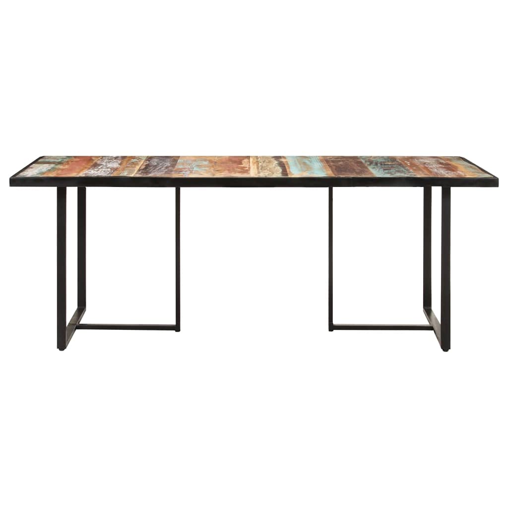 vidaXL Dining Table Kitchen Table Dining Room Dinner Table Solid Reclaimed Wood