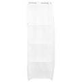 OSOLADY White Wardrobe Closet with Shelves, 5 Layer Floorstanding Cabinet