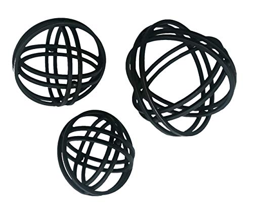 Afd Home Metal Decorative Orbs Spheres Set 3 Small