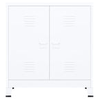 vidaXL Industrial Filing Cabinet White 35.4"x15.7"x39.4" Steel