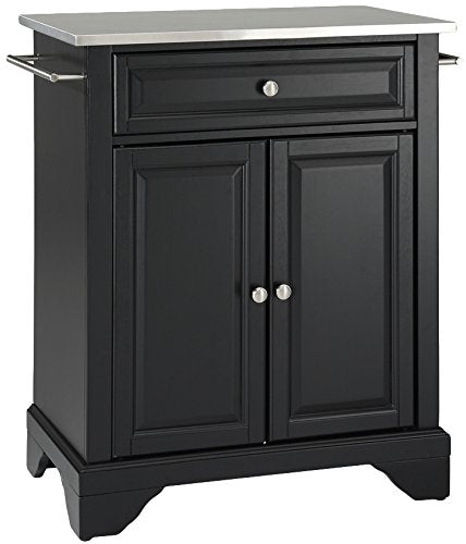 Crosley Furniture Lafayette Cuisine Kitchen Island With Solid Grey Granite Top - Classic Cherry